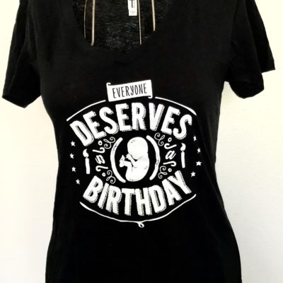 Everyone Deserves a Birthday Black t-shirt