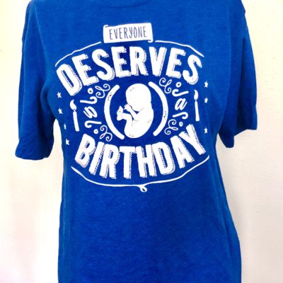 Everyone Deserves a Birthday Blue t-shirt (Youth)